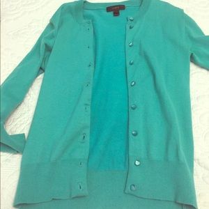 J crew cardigan XXS teal